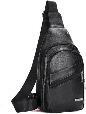 PU Leather Crossbody Bags for Men and Women - Travel and Leisure Bags with Mobile Phone Pockets