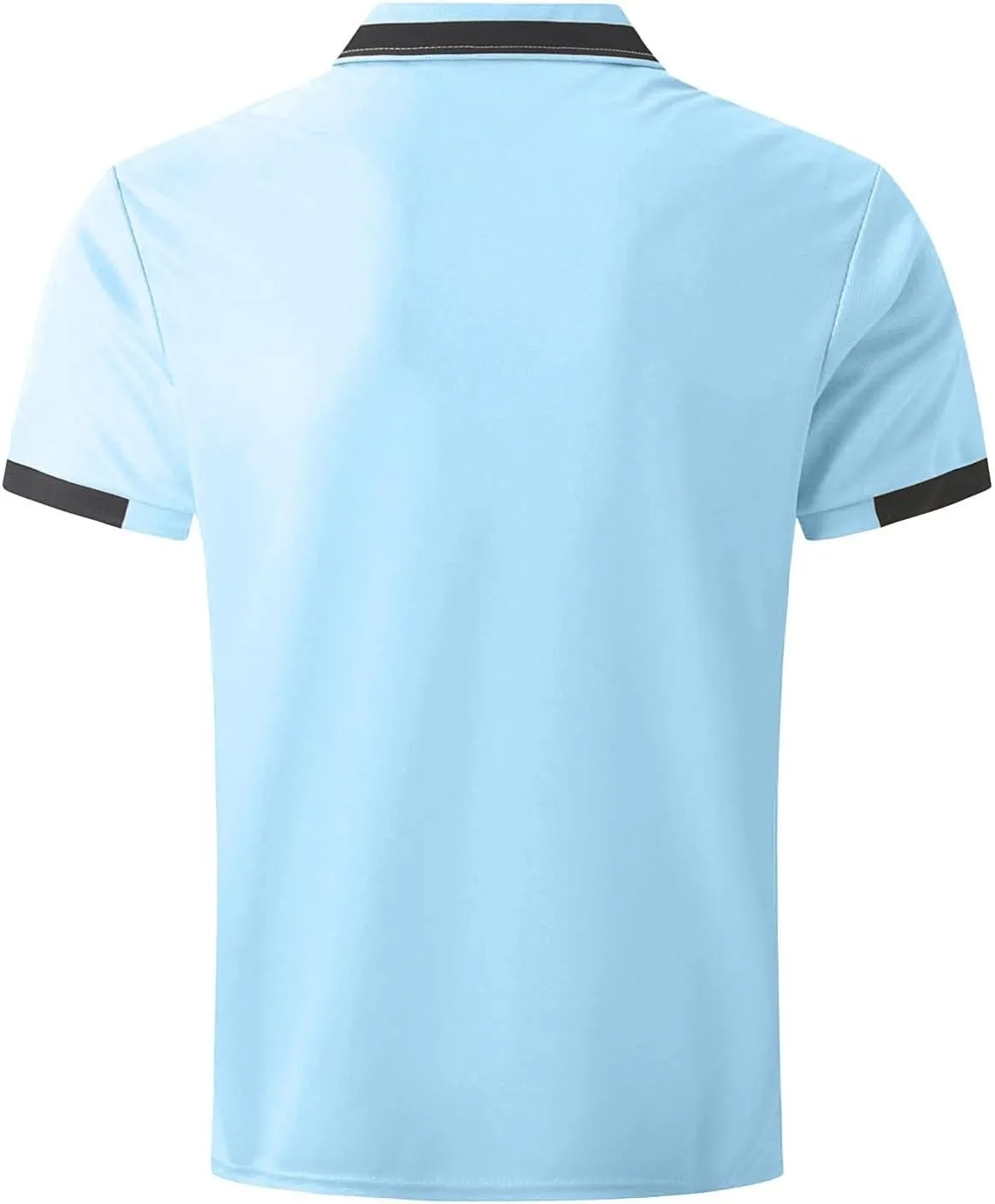 Quarter Zip Polo Shirts for Men Cotton Golf Jersey Shirts Gym Workout Muscle T-Shirts 2024 Basic Short Sleeve