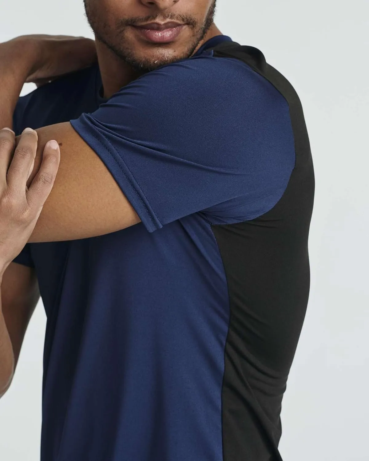Real Essentials 5 Pack: Mens Short Sleeve Dry Fit Active Crew Neck T Shirt - Athletic Running Gym Workout Tee Tops