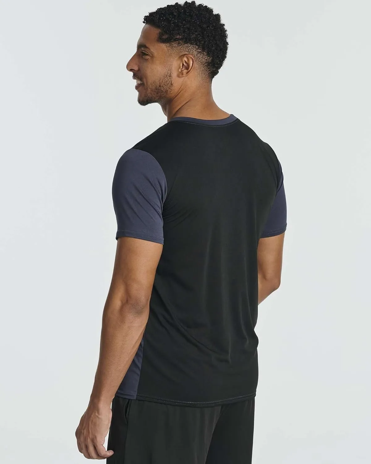 Real Essentials 5 Pack: Mens Short Sleeve Dry Fit Active Crew Neck T Shirt - Athletic Running Gym Workout Tee Tops