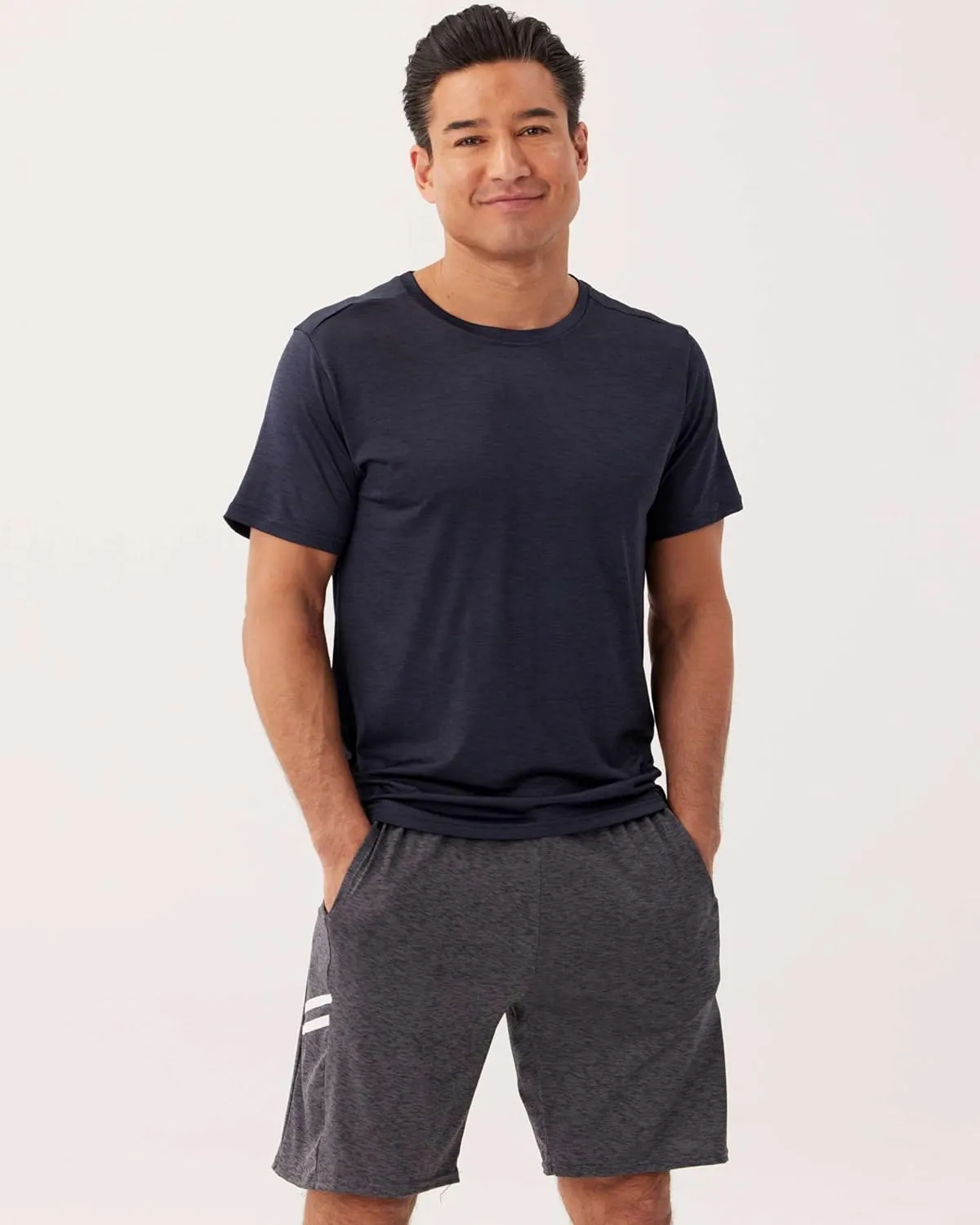 Real Essentials 5 Pack: Mens Short Sleeve Dry Fit Active Crew Neck T Shirt - Athletic Running Gym Workout Tee Tops