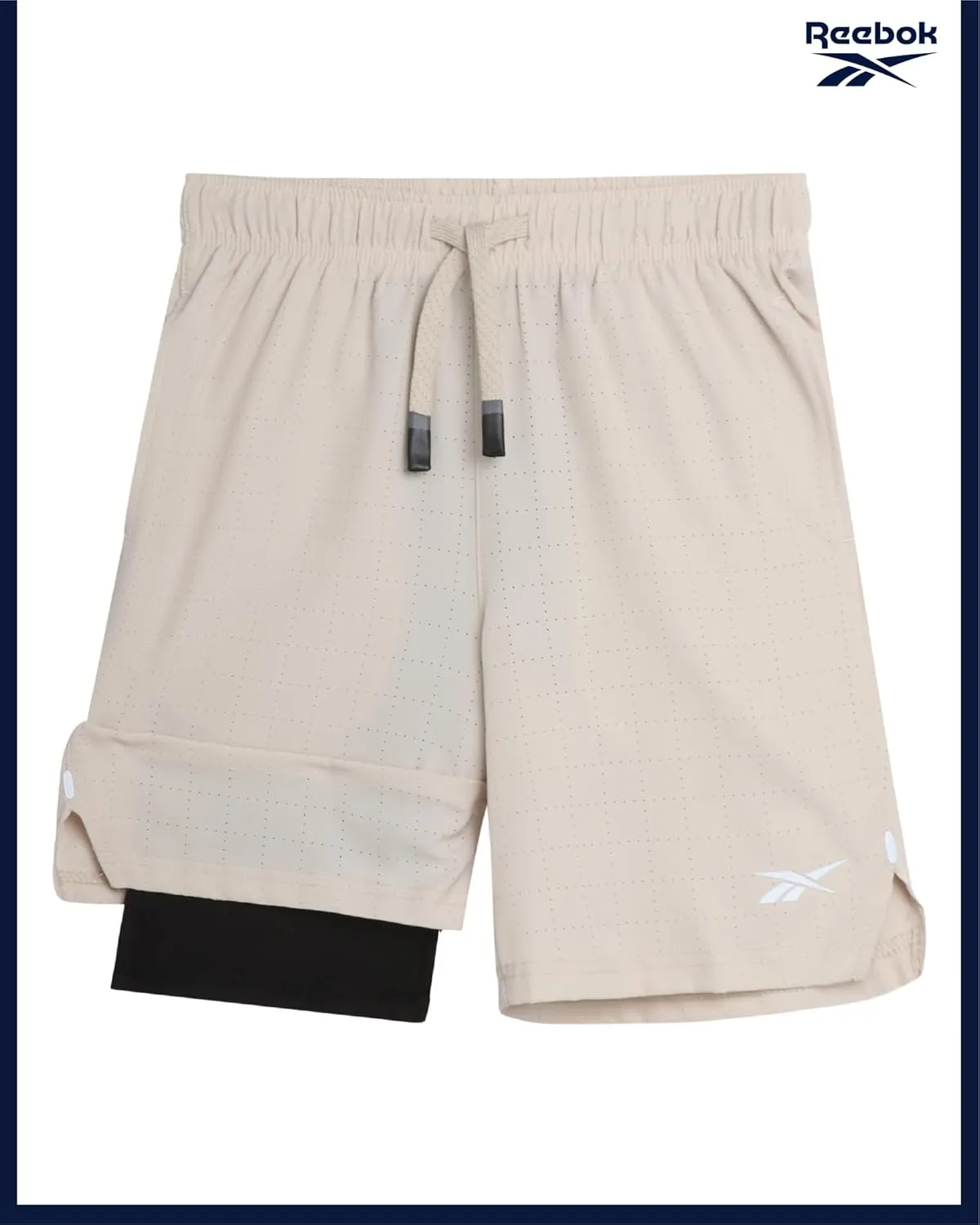 Reebok Boys Athletic Shorts 2 Pack  2-in-1 Boys Basketball Shorts with Compression Liner  Quick Dry Running Shorts