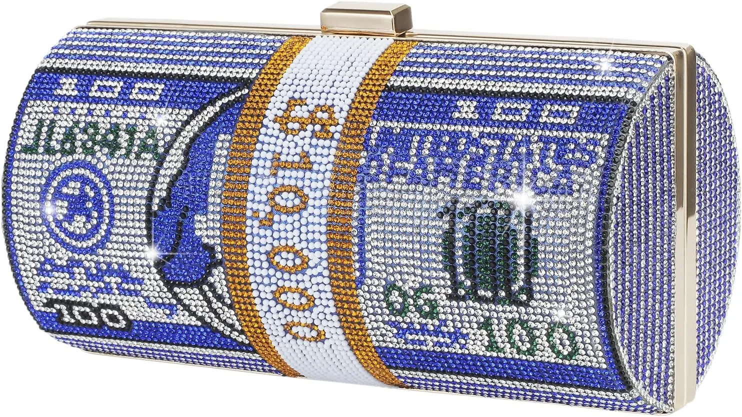 Rhinestone Red Money Clutch Purse for Women Evening Handbags Crystal Money Bag Purse Diamond Bling Clutches for Wedding Party
