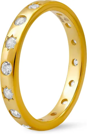 Rings for Women Sterling Silver Cubic Zirconia Ring | Engagement Ring, Wedding Rings for Women | 14k Gold Rings & Wedding Bands for Women | 925 Sterling Silver Moissanite Rings for Women