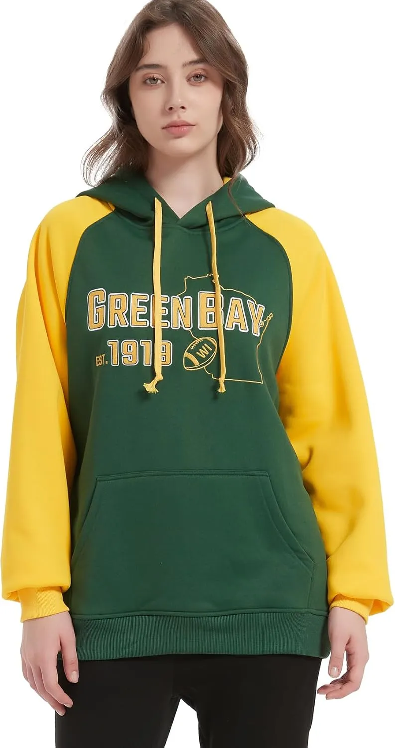 RZUO Men Women Unisex City Classic Football Embroidery Sweatshirt Jersey Apparel Pullover Hoodie