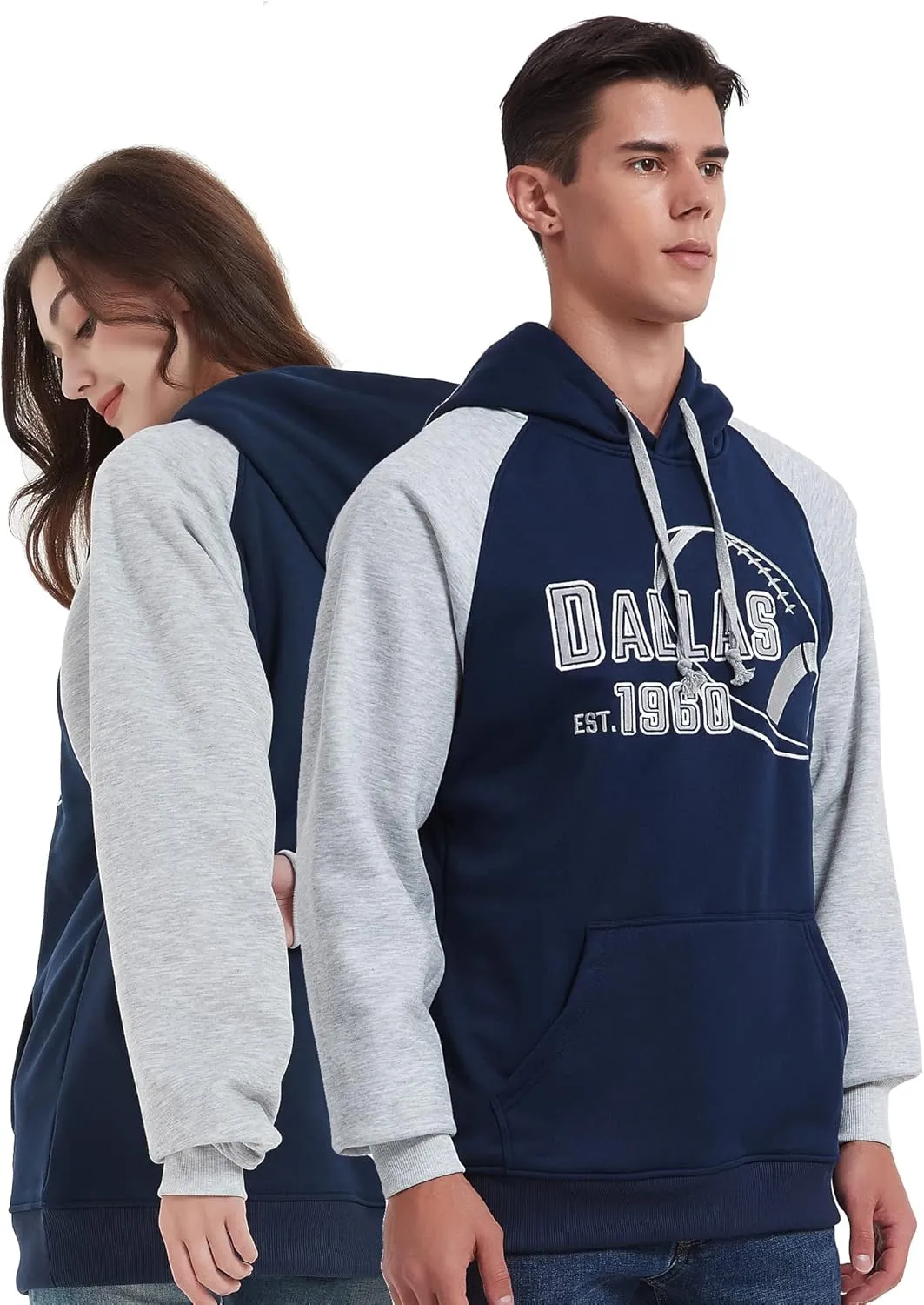 RZUO Men Women Unisex City Classic Football Embroidery Sweatshirt Jersey Apparel Pullover Hoodie
