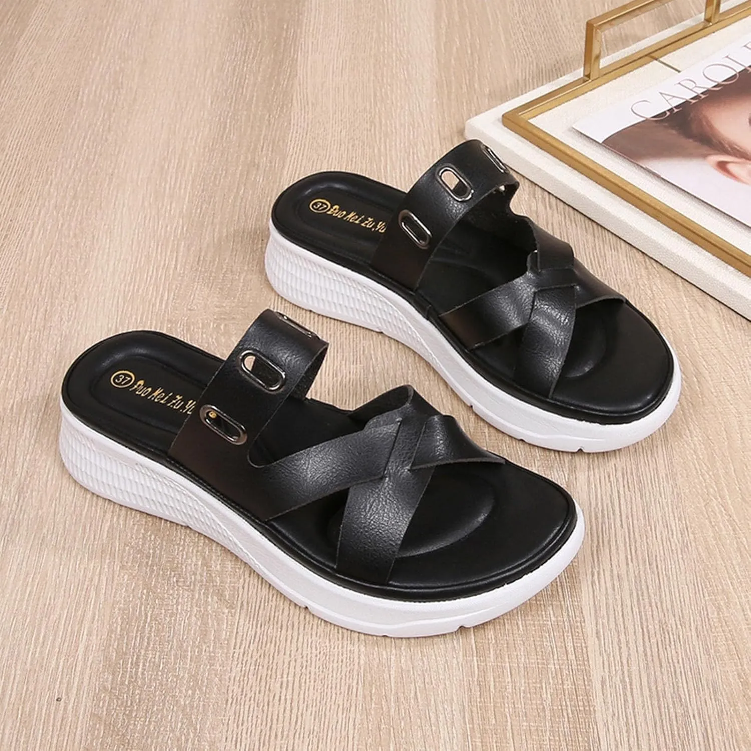 Sandals for Women 2024 Outdoor Beach Bohemian Comfortable Orthopedic Sandals for Women Simple Arch Support Sandals Women's
