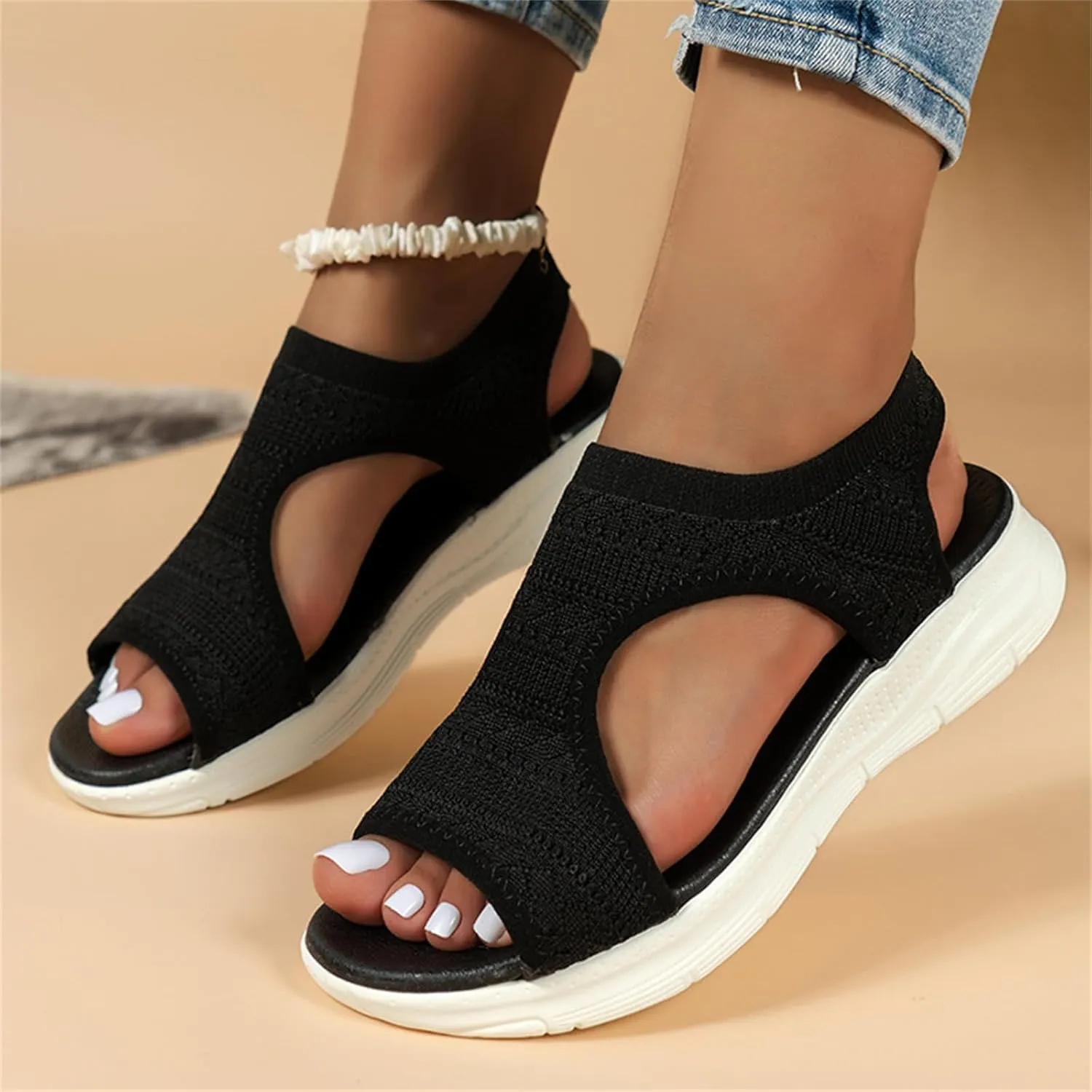 Sandals Women Comfortable Arch Support Orthotic Slides Orthopedic Sandals Dressy Summer Walking Flip Flops Beach Shoe