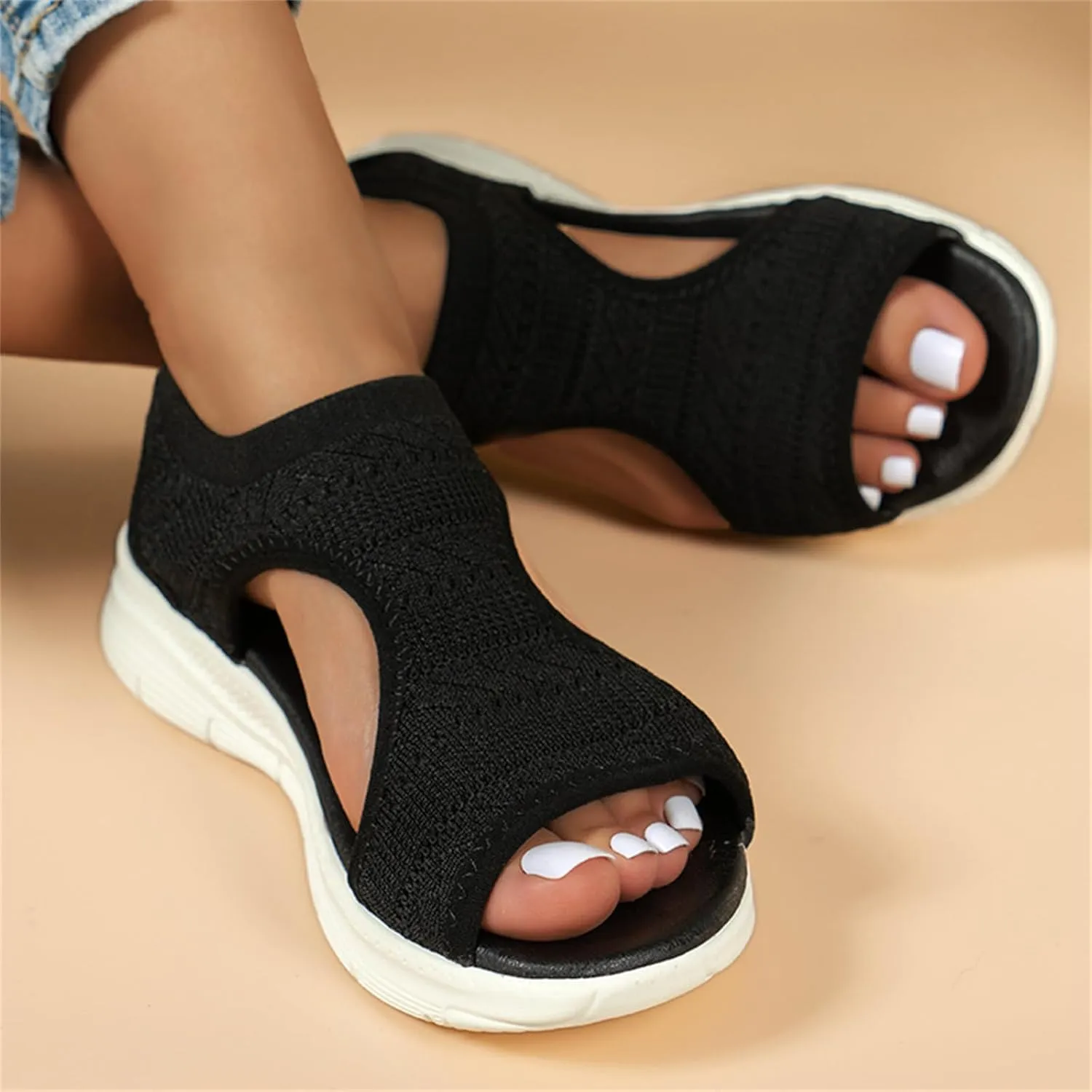 Sandals Women Comfortable Arch Support Orthotic Slides Orthopedic Sandals Dressy Summer Walking Flip Flops Beach Shoe