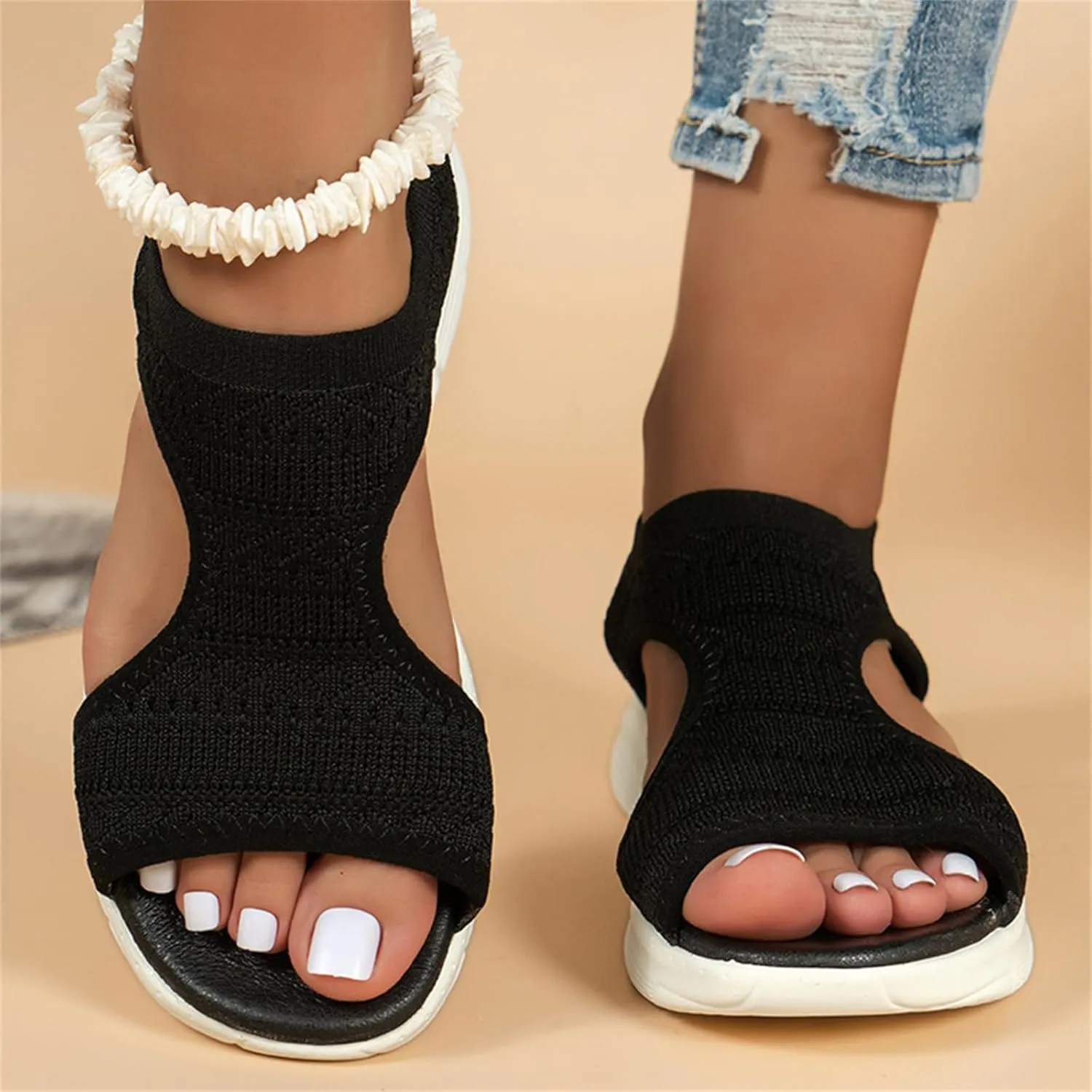 Sandals Women Comfortable Arch Support Orthotic Slides Orthopedic Sandals Dressy Summer Walking Flip Flops Beach Shoe