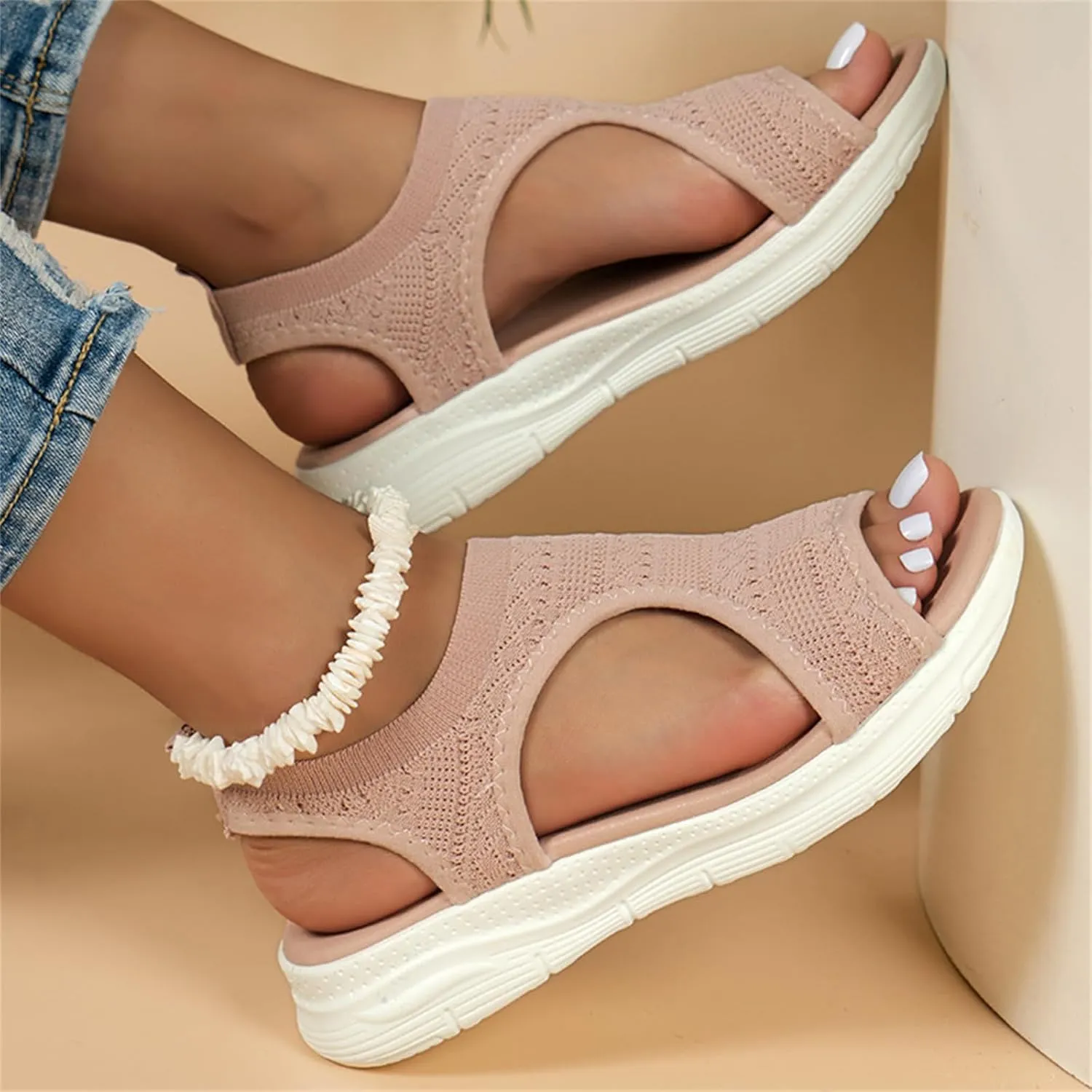 Sandals Women Comfortable Cute Orthopedic Sandals Slip On Orthotic Casual Summer Walking Shoes With Arch Support 2025