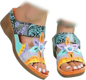 Sandals Women Dressy Summer Flat Cute Casual Beach Shoes Orthotic Slides Walking Arch Support Orthopedic Flip Flops