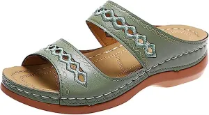 Sandals Women Dressy Summer Flat Island Cute Casual Beach Shoes Orthotic Flip Flops Slides Orthopedic Slippers 2025