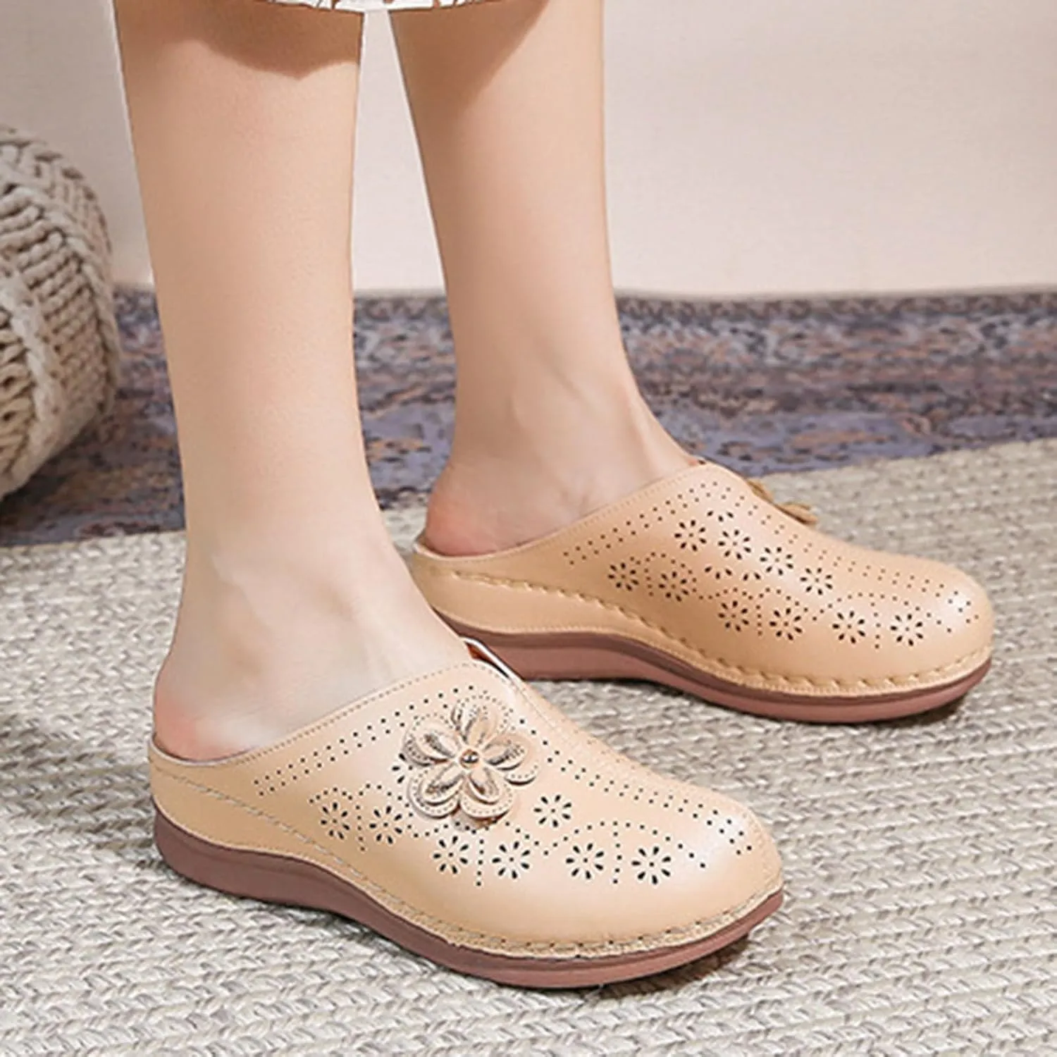 Sandals Women Thick Sole Orthopedic Womens Sandals Summer Dress Flats Casual Beach Comfortable Platform Sandals