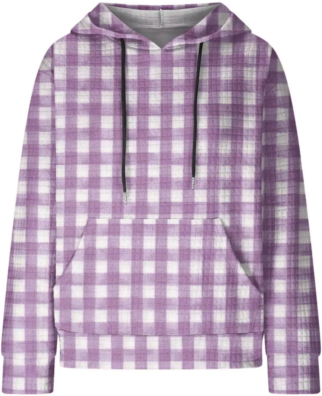 Soft Sweatshirts For Women Graphic Waffle Oversized Hoodies Casual Cute Drawstring Pullover Top Trendy Preppy Clothes