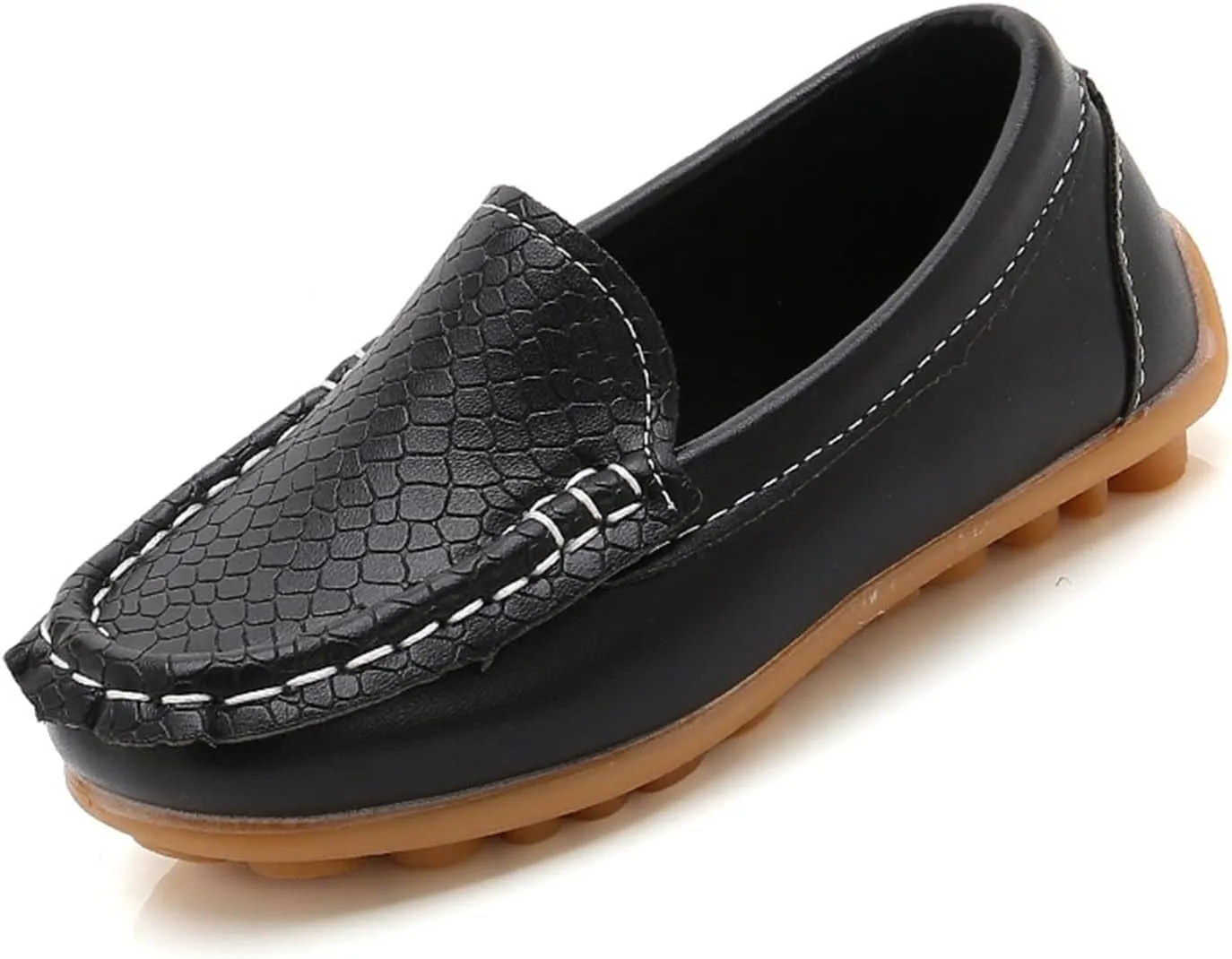 Sole Rubber Loafers Shoes for Kids Toddler Non Slip Leather Lightweight Ankle Sandals Casual Comfy Flat Sneakers