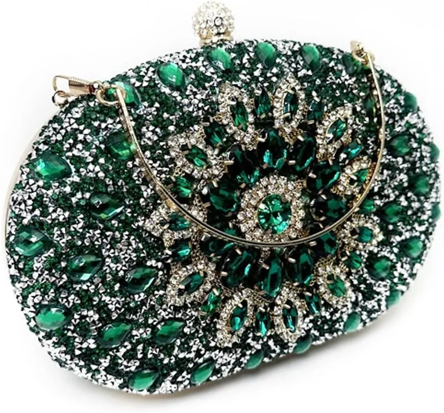 Solyinne Evening Bags for Women Luxury Handbags Bride Wallet Glitter Multicolor Rhinestone Bags Weddings Formal Prom Party
