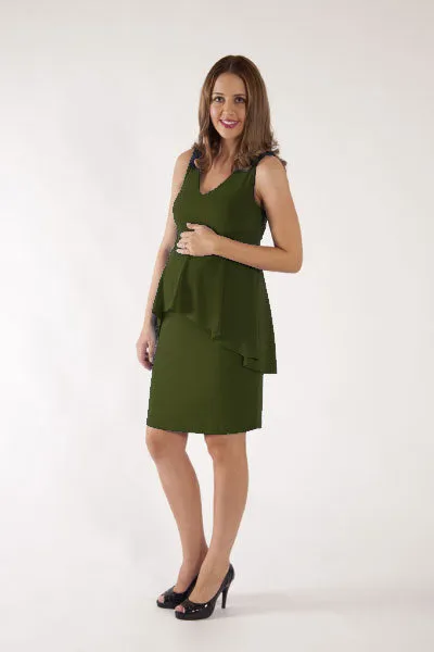 Szabo Maternity Peplum Cocktail Dress