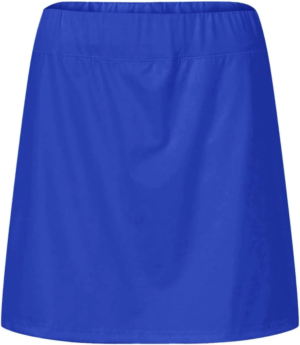 Tennis Mini Skirt for Womens Side Slit Elastic High Waisted Athletic Skorts Lightweight Built in Shorts Skirts for Fitness