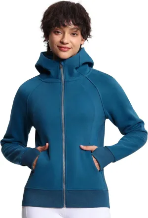 THE GYM PEOPLE Women's Zip Up Hoodies Fleece Workout Jackets Sweatshirts with Pockets Thumb Hole