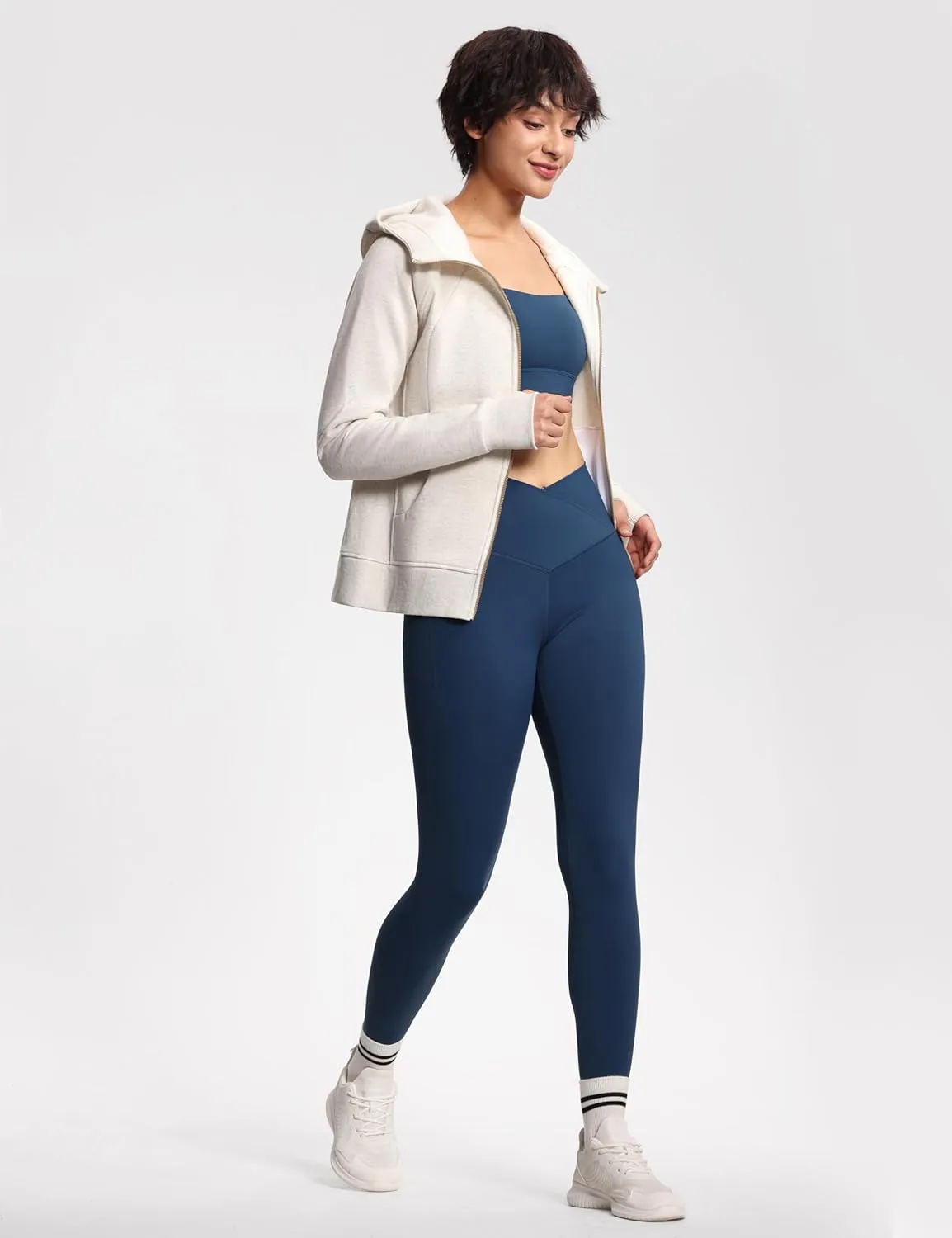 THE GYM PEOPLE Women's Zip Up Hoodies Fleece Workout Jackets Sweatshirts with Pockets Thumb Hole