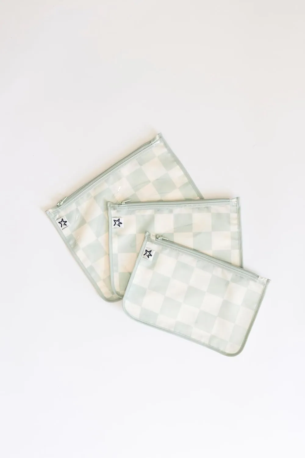 Tiny Twinkle Mess-proof Travel Bags, Airline Compliant, Zipper Closure, Clear Front Pouch, Diaper Bag Packing, Toiletry or Cosmetics Organizer