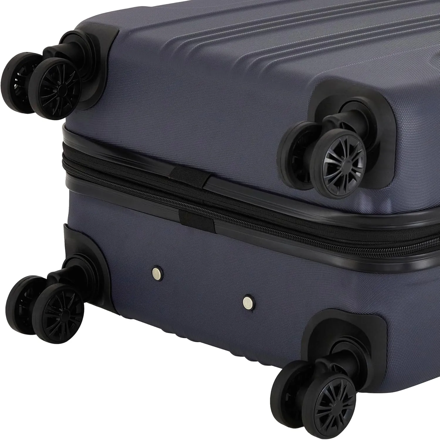 Travelers Club Chicago Plus Hardside Luggage, Navy, 20" Carry-On