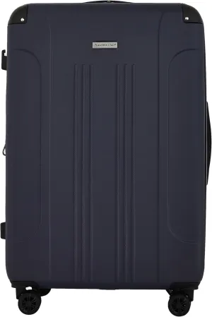 Travelers Club Chicago Plus Hardside Luggage, Navy, 20" Carry-On
