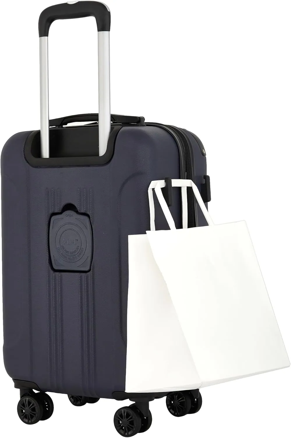 Travelers Club Chicago Plus Hardside Luggage, Navy, 20" Carry-On