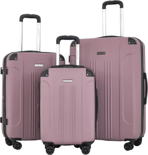 Travelers Club Chicago Plus Hardside Luggage, Purple