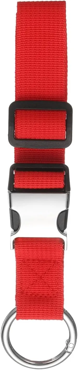 uxcell Add A Bag Luggage Straps Adjustable Luggage Connector Strap with Spring O-Ring and Metal Buckle Suitcase Accessories for Connecting Backpack, Red