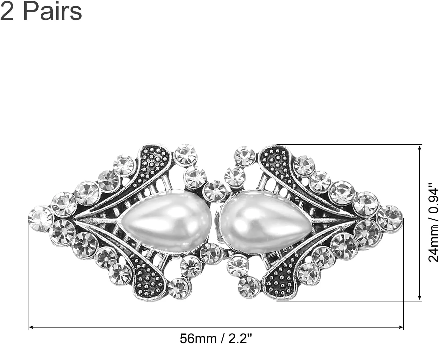 uxcell Vintage Sweater Clips Cape Cloak Clasp Cardigan Clips Shawl Collar Clasp Brooch Clip