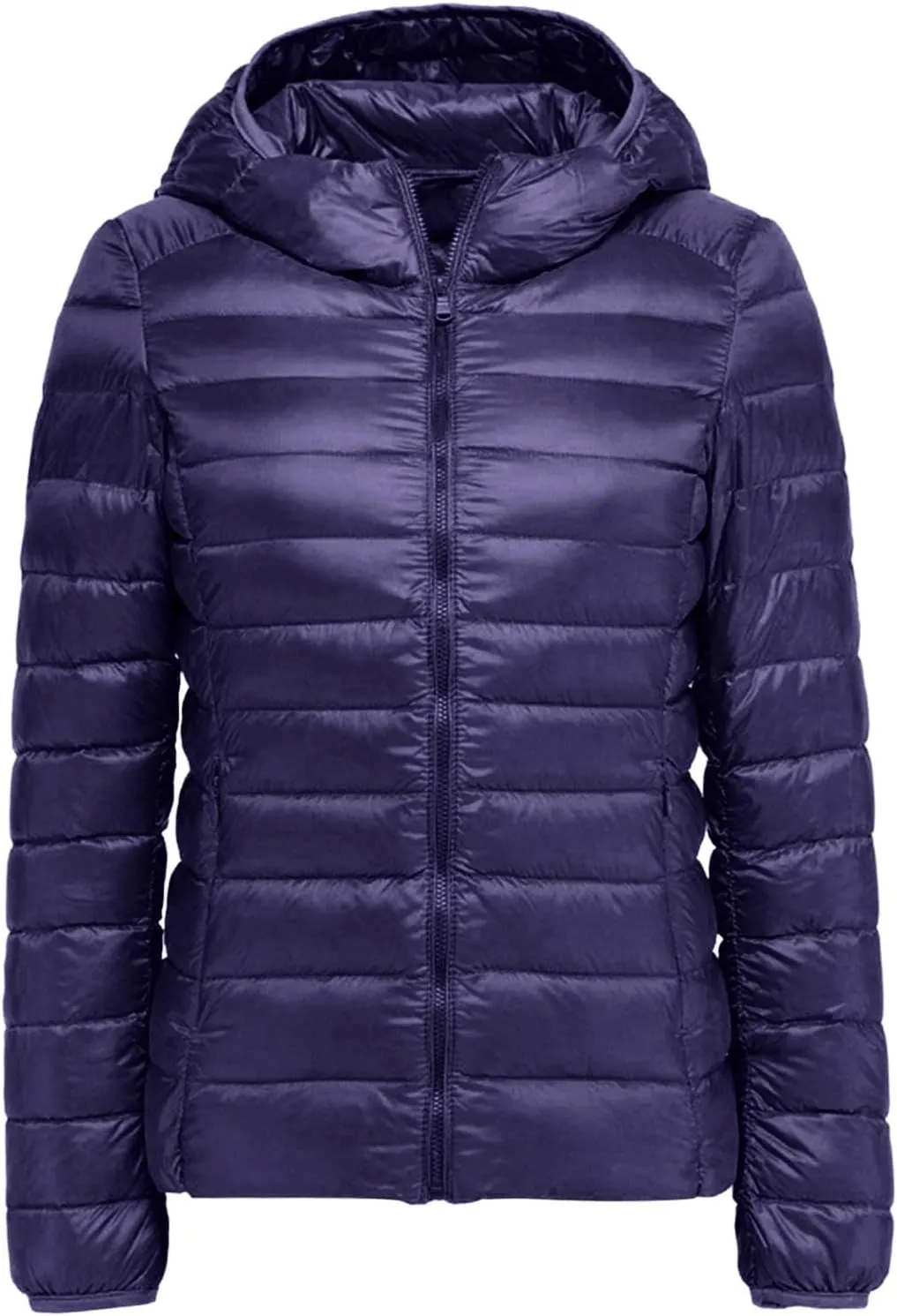 Winter Jacket Women Women Warm Lightweight Hooded Windproof Winter Coat With Recycled Insulation Blue Jacket