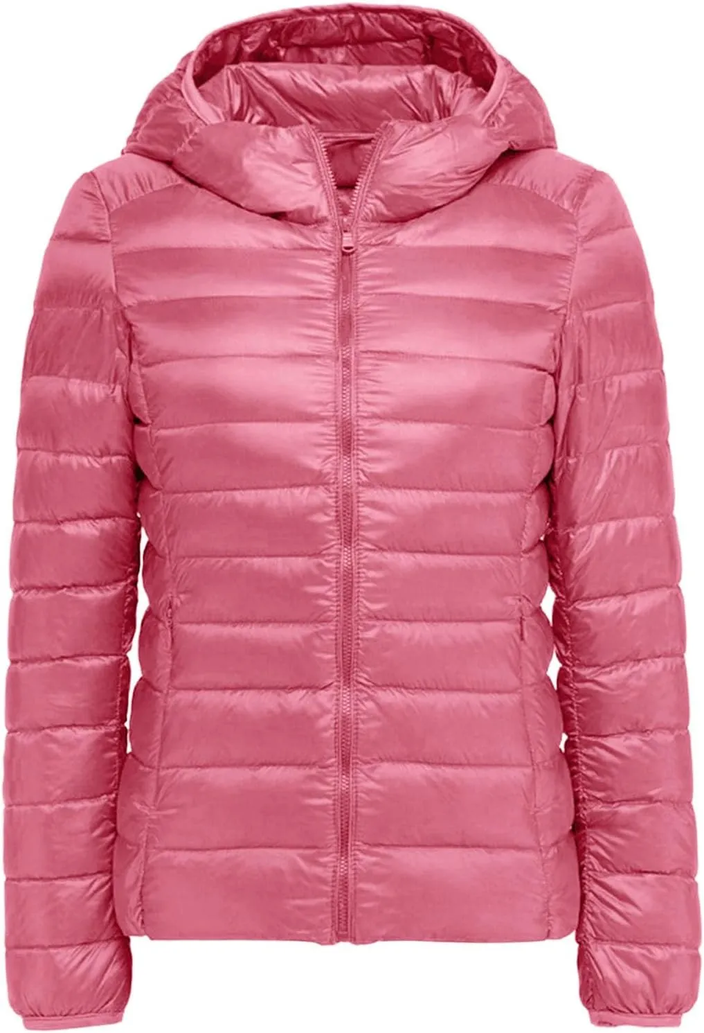 Winter Jacket Women Women Warm Lightweight Hooded Windproof Winter Coat With Recycled Insulation Blue Jacket