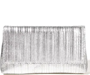 Women Pleated Evening Clutch Purses PU Leather Evening Bag Dressy Formal Handbags for Party, Prom, Wedding