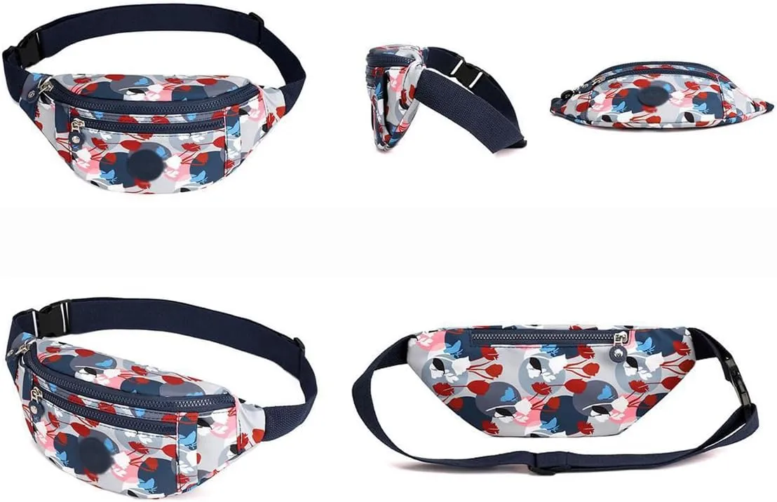 Women Waist Belt Bag Purse Hip Pouch Travel Sport Bum, Fashion Waist Belt Pack Bags Crossbody Pouch Money Shoulder Purse (A)