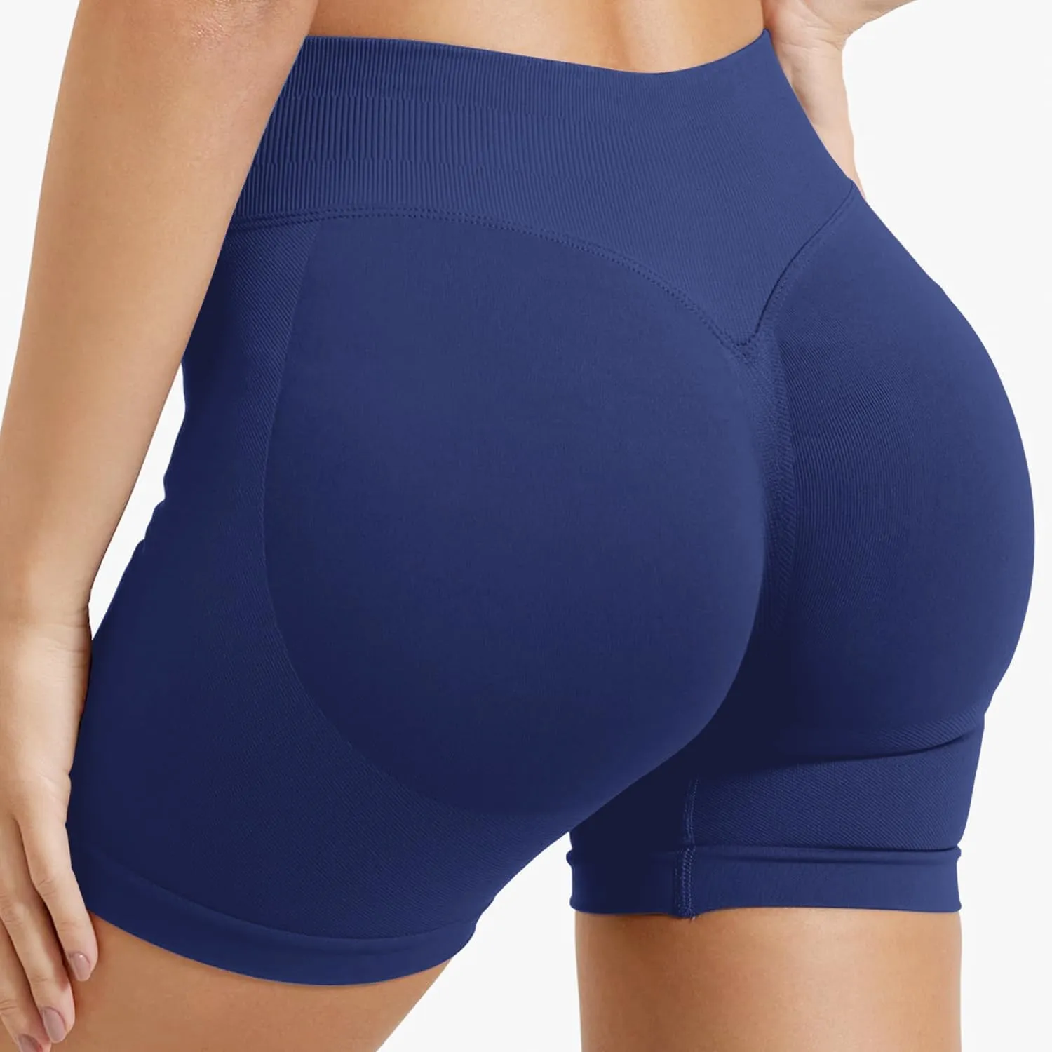Women Workout Impact Shorts 4.5 Scrunch Butt Lifting Tummy Contro Gym Comfy Running Seamless Booty Biker Shorts