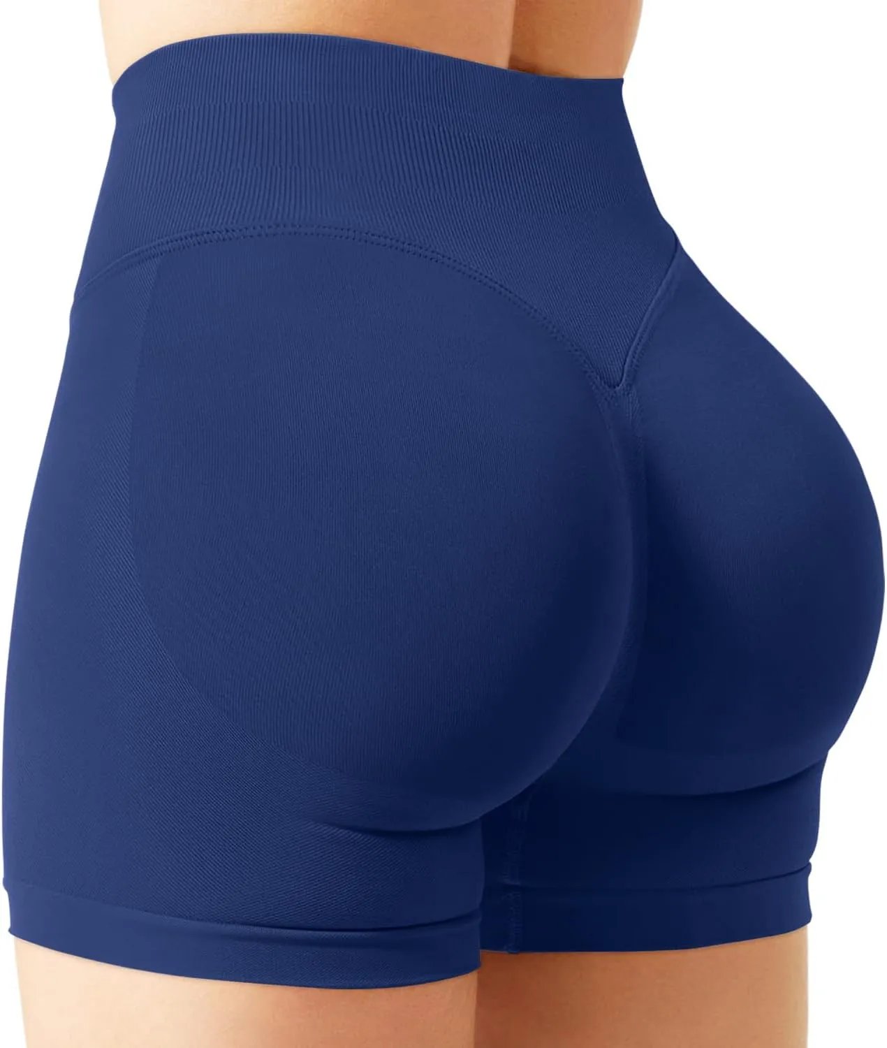 Women Workout Impact Shorts 4.5 Scrunch Butt Lifting Tummy Contro Gym Comfy Running Seamless Booty Biker Shorts