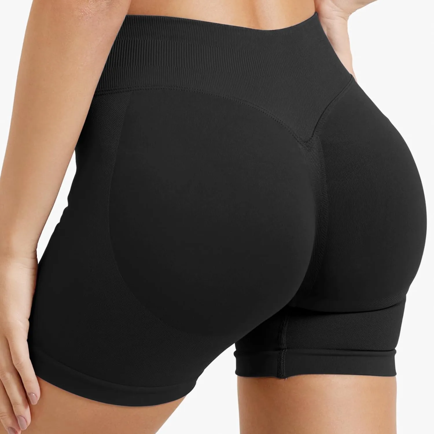 Women Workout Impact Shorts 4.5 Scrunch Butt Lifting Tummy Contro Gym Comfy Running Seamless Booty Biker Shorts