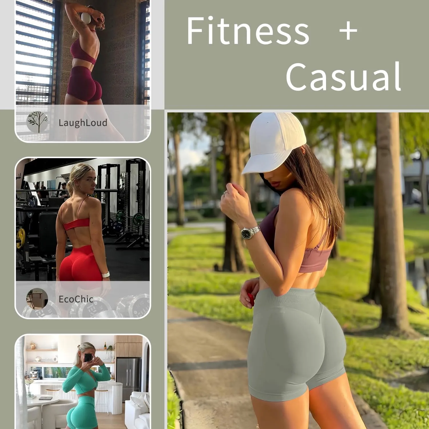 Women Workout Impact Shorts 4.5 Scrunch Butt Lifting Tummy Contro Gym Comfy Running Seamless Booty Biker Shorts