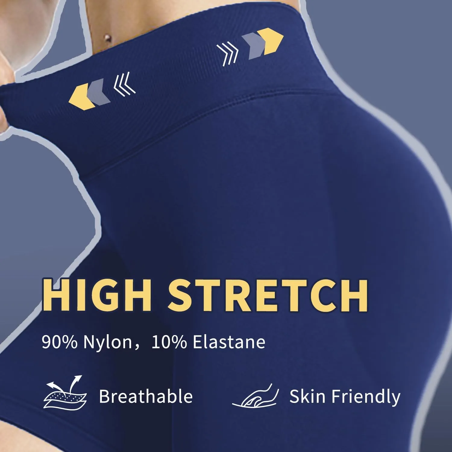 Women Workout Impact Shorts 4.5 Scrunch Butt Lifting Tummy Contro Gym Comfy Running Seamless Booty Biker Shorts