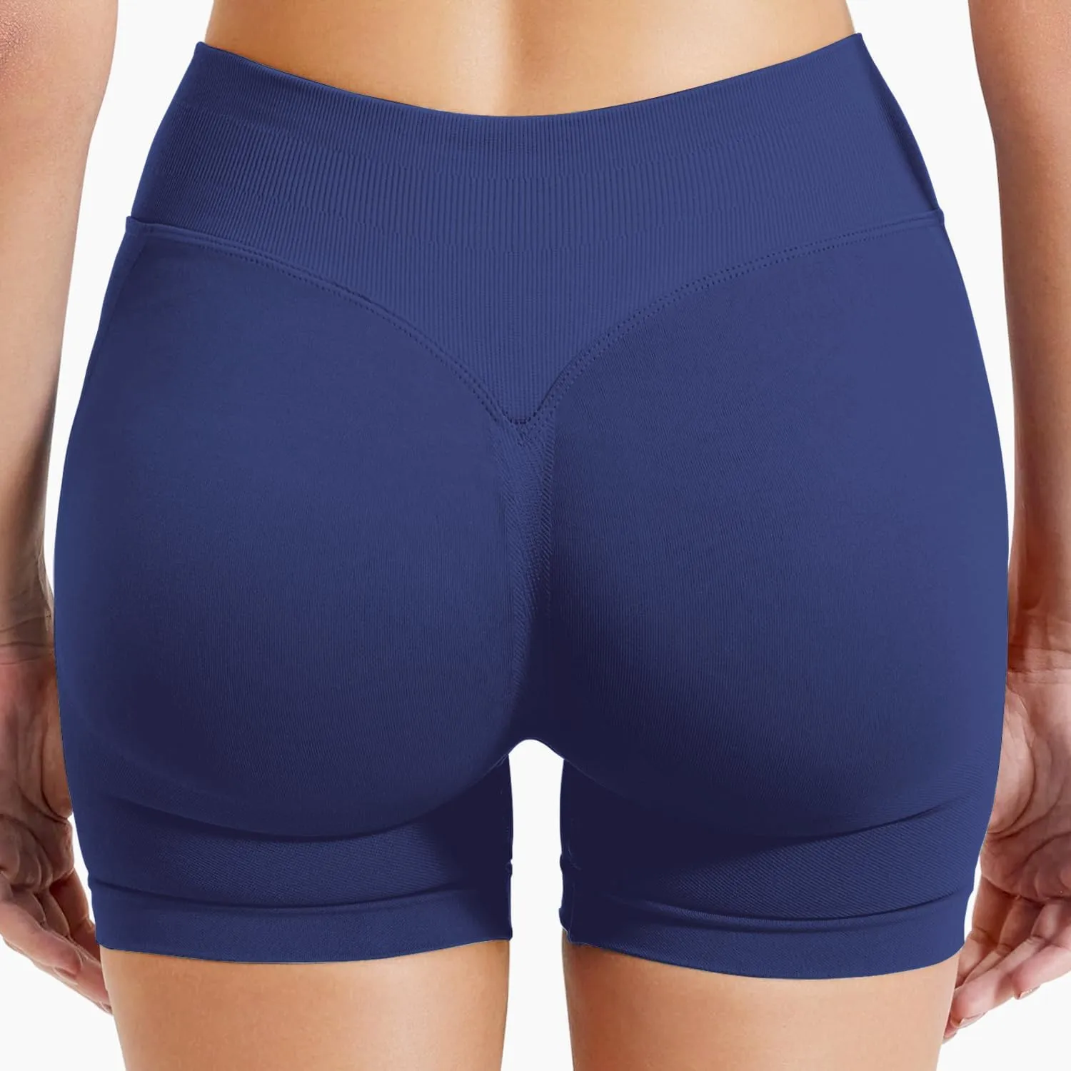 Women Workout Impact Shorts 4.5 Scrunch Butt Lifting Tummy Contro Gym Comfy Running Seamless Booty Biker Shorts