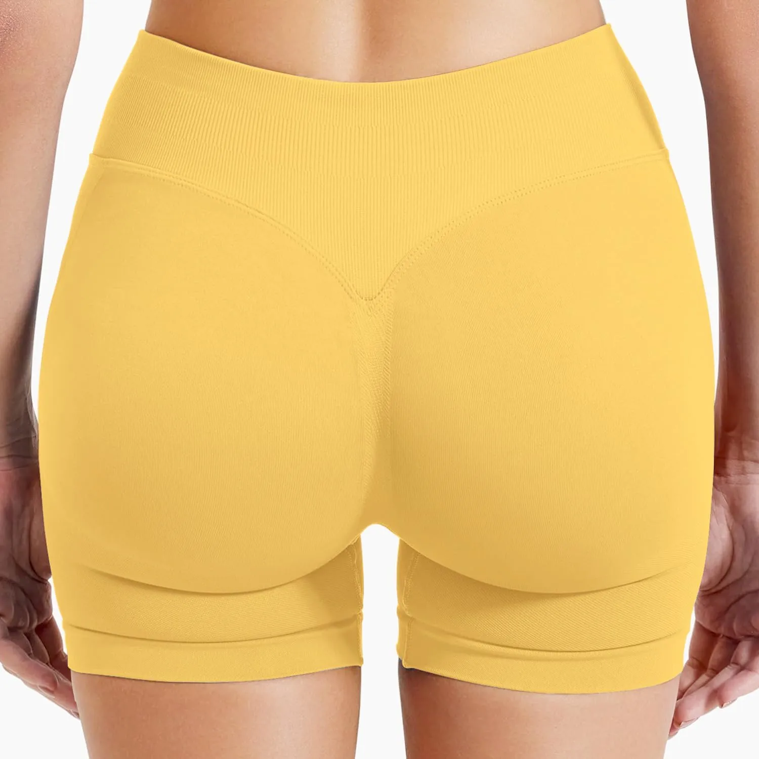 Women Workout Impact Shorts 4.5 Scrunch Butt Lifting Tummy Contro Gym Comfy Running Seamless Booty Biker Shorts