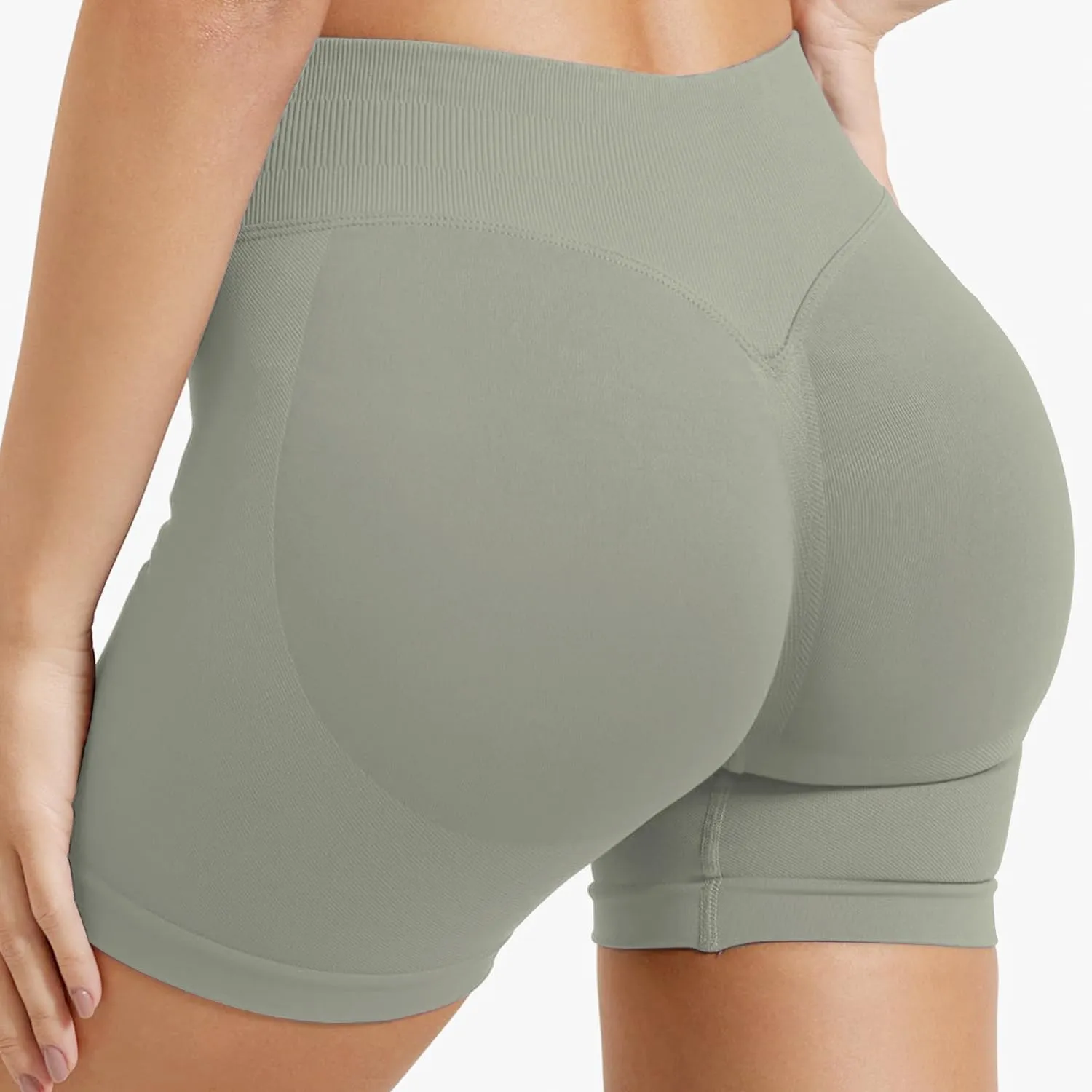 Women Workout Impact Shorts 4.5 Scrunch Butt Lifting Tummy Contro Gym Comfy Running Seamless Booty Biker Shorts