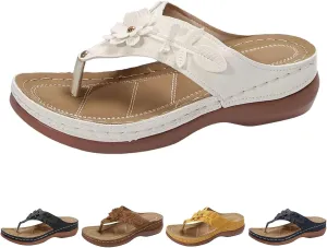Womens Arch Support Soft Cushion Flip Flops Yoga Mat Comfortable Walking Thong Sandals Slip On Wedge Sandal Indoor Outdoor for Summer