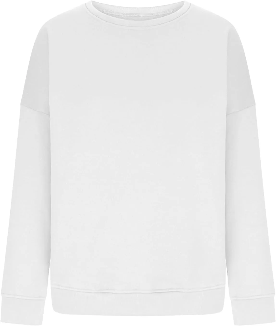 Women'S Fall Long Sleeve Solid Color Sweatshirt, Comfortable Fabric, Simple Design, Fashionable and Versatile
