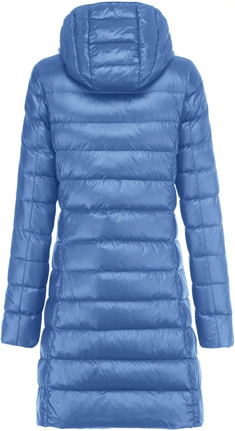 Women's Jacket Women Warm Lightweight Hoodless Windproof Winter Coat With Recycled Insulation Winter Lightweight