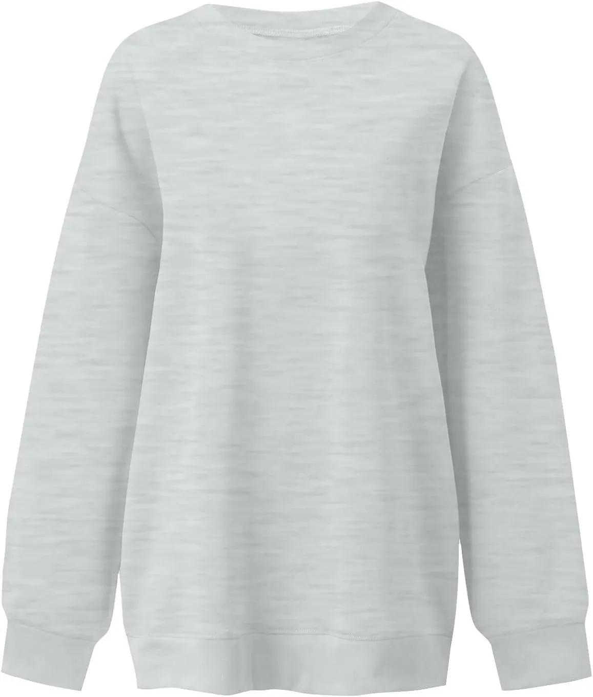 Womens Oversized Sweatshirt Fleece Pullover Comfy Crew Neck Sweatshirt Trendy Y2k Winter Outfits Preppy Clothes