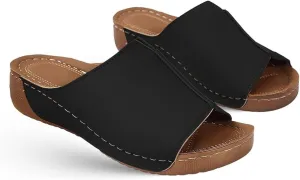 Women's Sandals Comfortable Cute Orthopedic Slippers Anti-Slip Walking Dressy Summer Orthotic Flip Flops with Arch Support