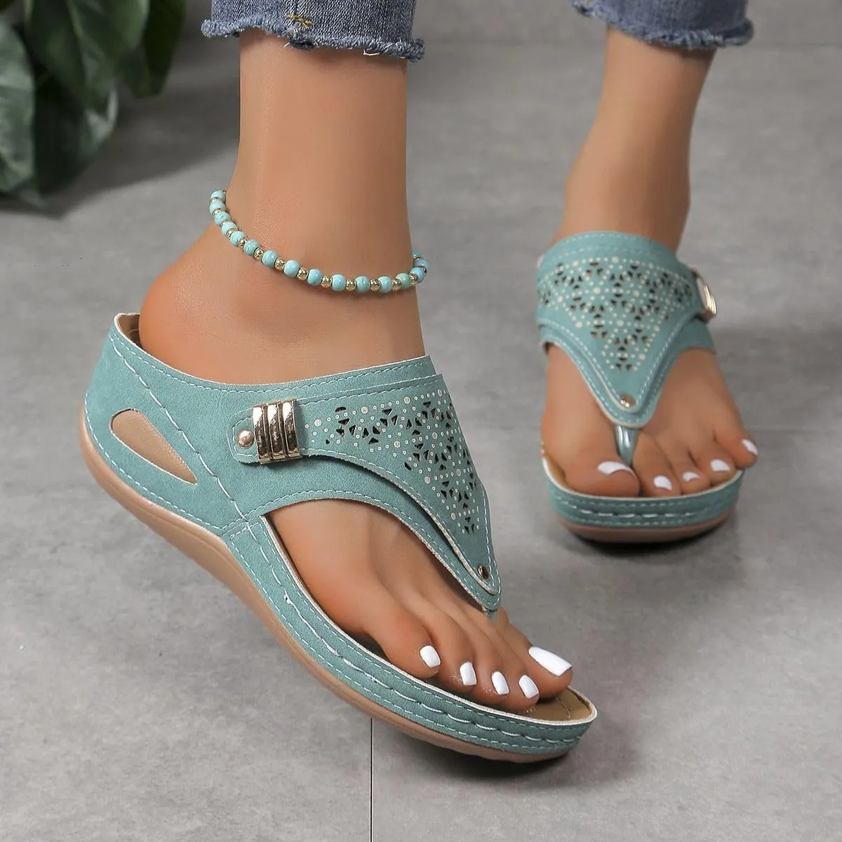 Womens Sandals Comfortable Dressy Arch Support Orthopedic Thong Flip Flops Summer Orthotic Slippers Beach Shoes 2025